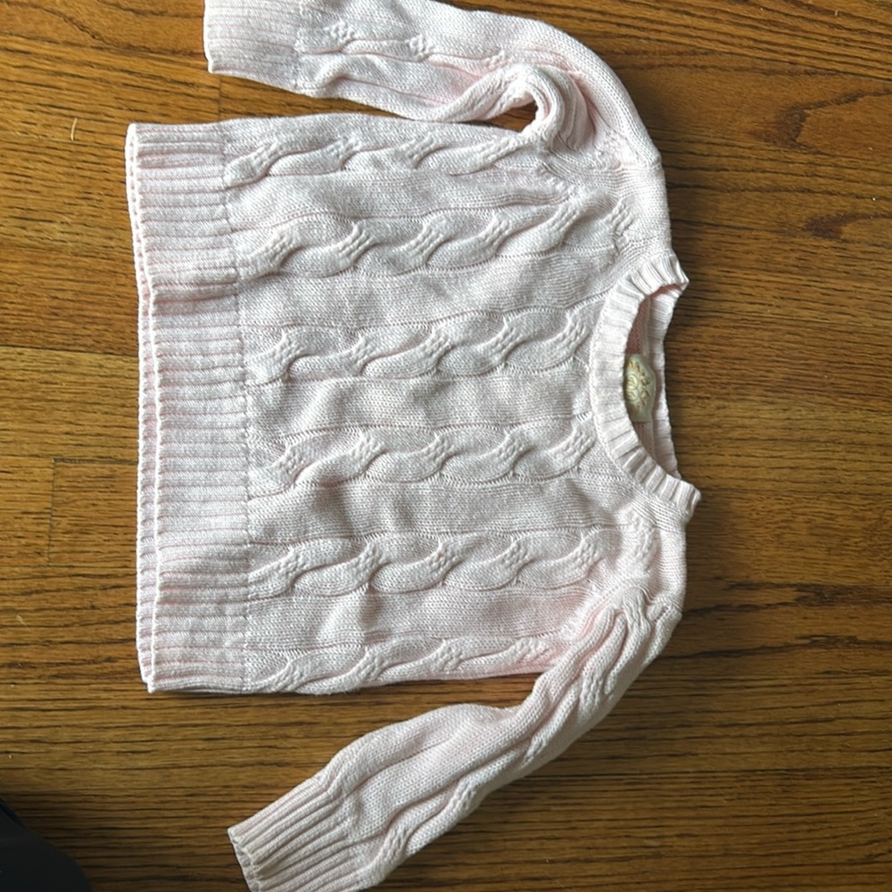 TBBC pink sweater, 2t, GUC